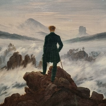 Caspar David Friedrich, Wanderer über dem Nebelmeer, um 1818 